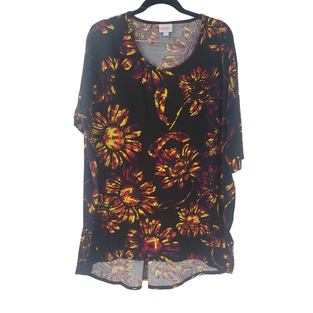 LULAROE Floral Sunflower Top Womens Size Extra Large XL